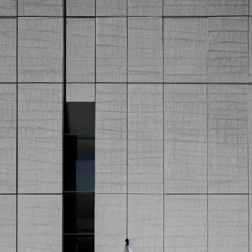 Prompt: beautiful façade with wavy concrete structure