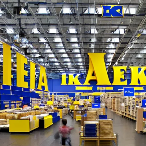 Image similar to an endless ikea store