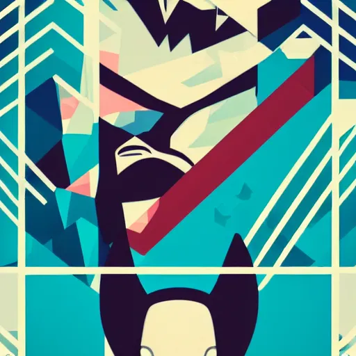 Image similar to Killer Whale profile picture by Sachin Teng, symetrical, logo, geometric shapes background, graffiti, street art:2 by Sachin Teng:4