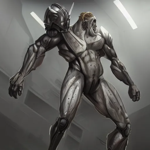 Image similar to an enormously muscular anthro horse experimental supersoldier in a research facility wearing a skintight body armor with chemical injectors, long white mane, equine, anthro art, furaffinity, highly detailed, digital painting, artstation, concept art, illustration, art by artgerm, greg rutkowski, ruan jia