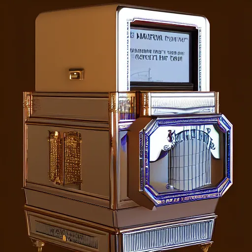 Prompt: “ a detailed, shiny mutoscope. hyper - realistic, good as new. 3 d render ”