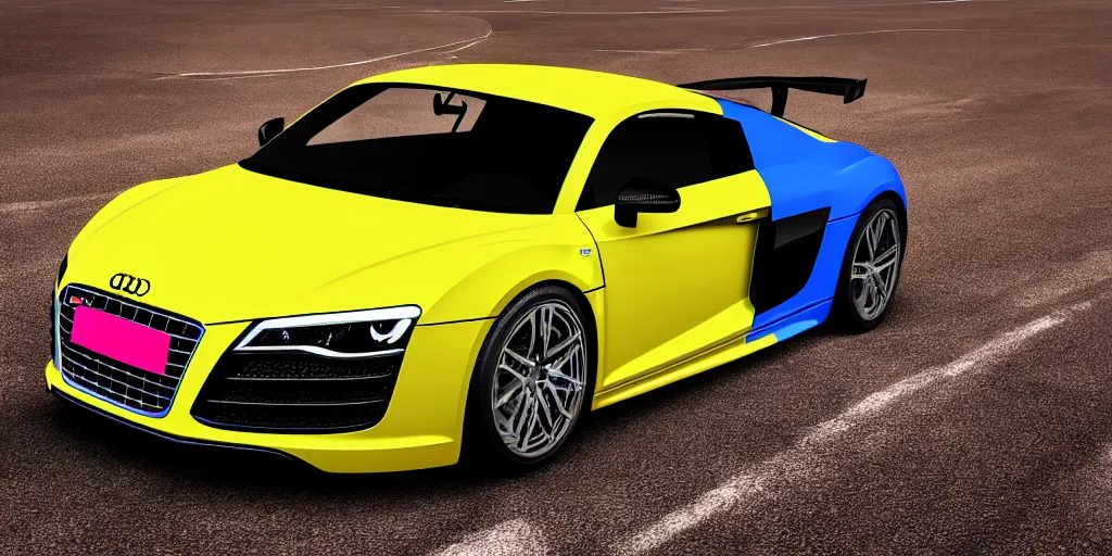 Prompt: audi r 8 pop art, rtx, raytracing, 8 k, highly detailed, soft colors,