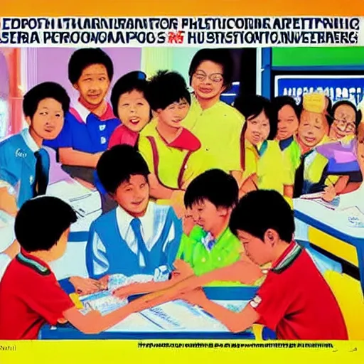 Image similar to a 1 9 9 0 s singaporean public education poster