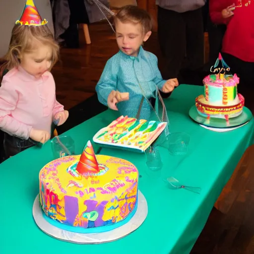 Image similar to birthday party with cake for fly fisherman