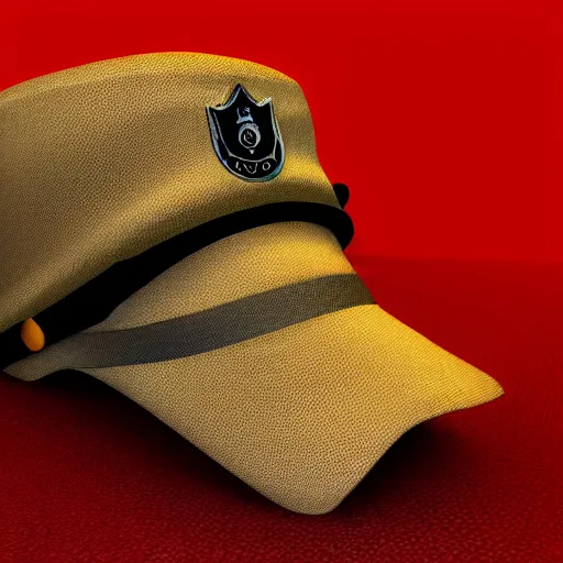 Image similar to ( glowing red zombie ) security officers beige!! uniform and caps trending on artstation very realistic proportional accurate high detail 4 k 8 k hd