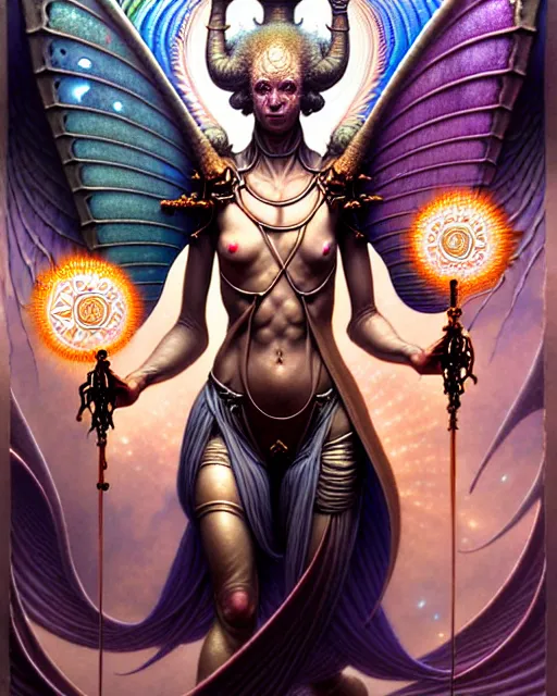 Image similar to temperance the tarot card, fantasy character portrait made of fractals, ultra realistic, wide angle, intricate details, the fifth element artifacts, highly detailed by peter mohrbacher, hajime sorayama, wayne barlowe, boris vallejo, aaron horkey, gaston bussiere, craig mullins