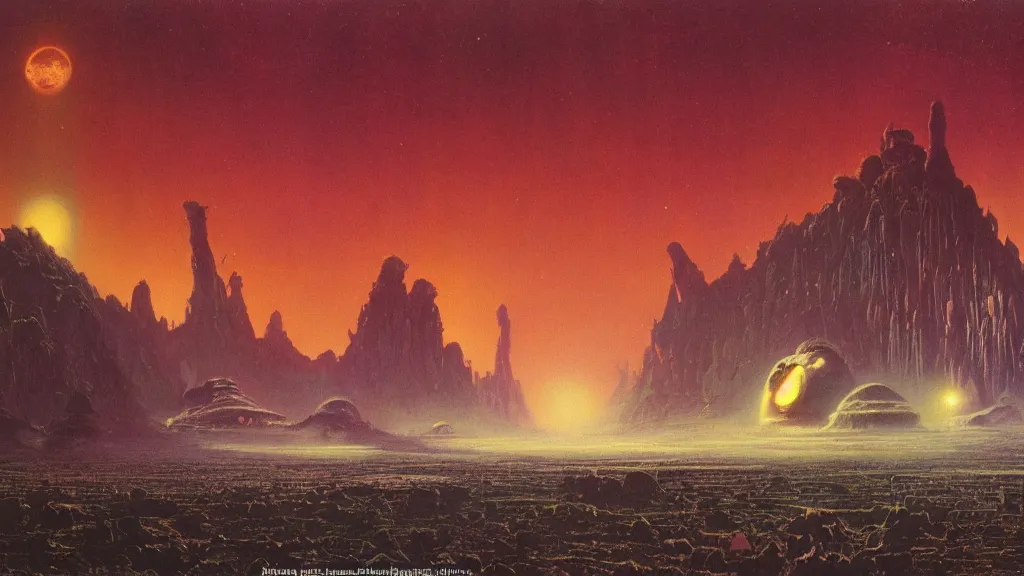 Image similar to otherworldly atmosphere of an evolving alien planet by arthur haas and bruce pennington and paul lehr, cinematic matte painting