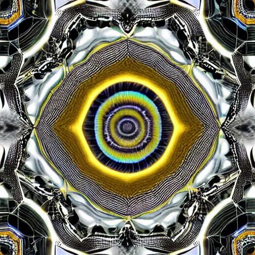 Image similar to three dimensional multilayered pattern vortex inside a hexagonal shape from the twisting nether, swirling, intricate detail, complex, jade, gold, silver, obsidian, ornate,