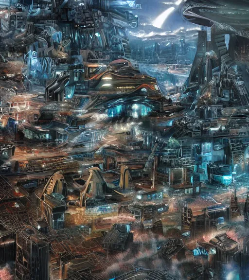 Prompt: ketamine dreams, futuristic city, war, intricate, super detailed, 4K,