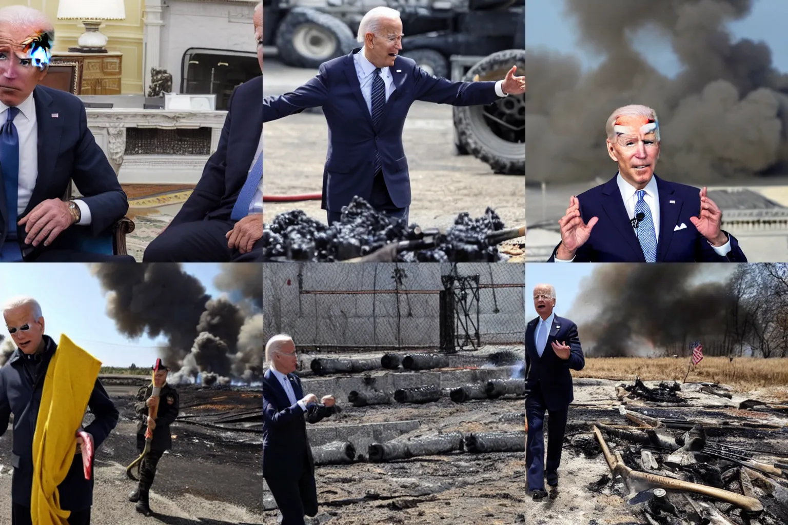 Prompt: Joe Biden continues to add oil to the fire of the Ukrainian conflict