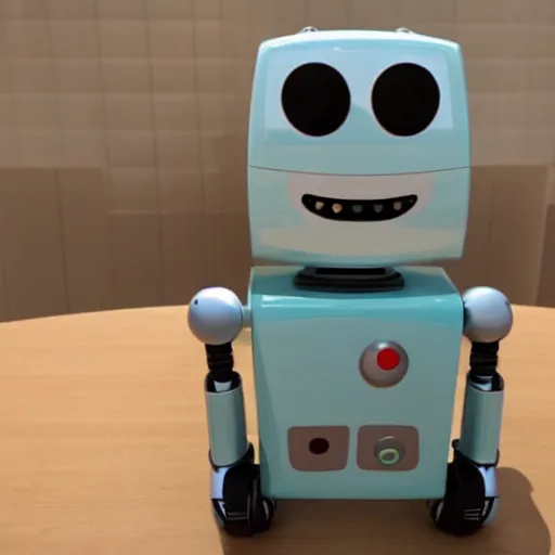 Image similar to a happy robot responding to user requests