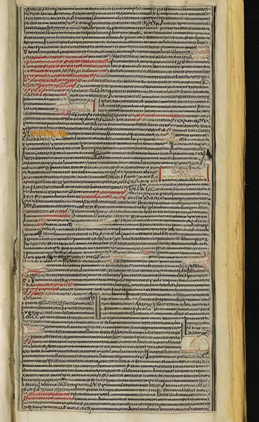 Image similar to illuminated manuscript with marginalia