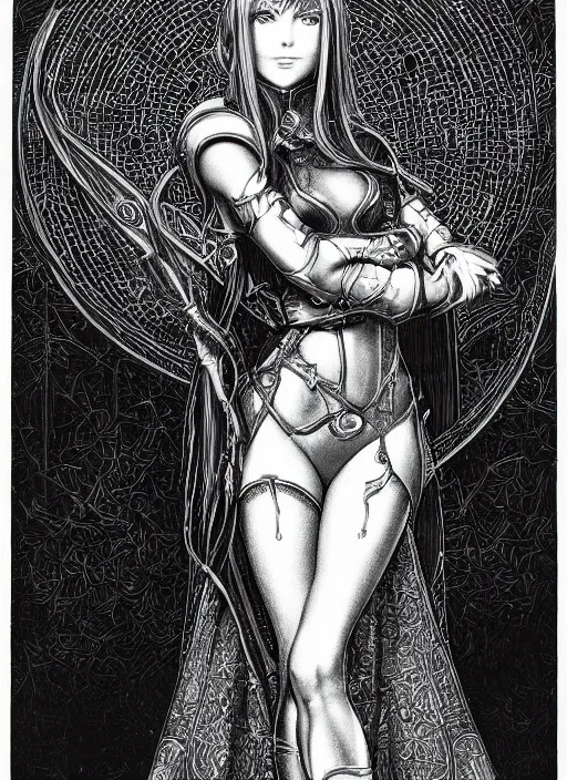 Prompt: portrait of nephenee from fire emblem, fantasy pen and ink by virgil finlay, trending on artstation, HD, intricate, masterpiece, concept art, character design