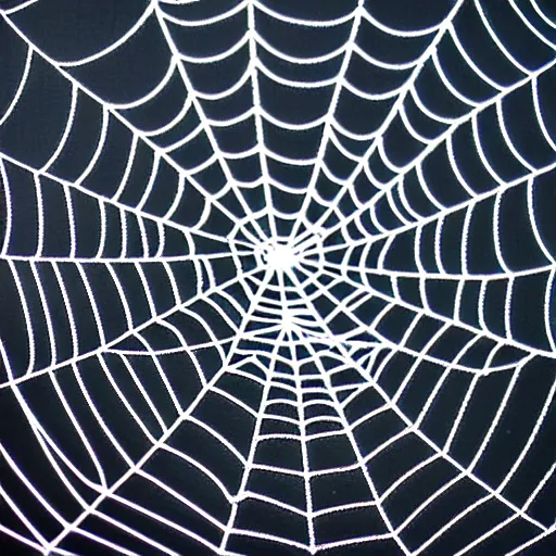 Image similar to spiderweb with reflective water droplets