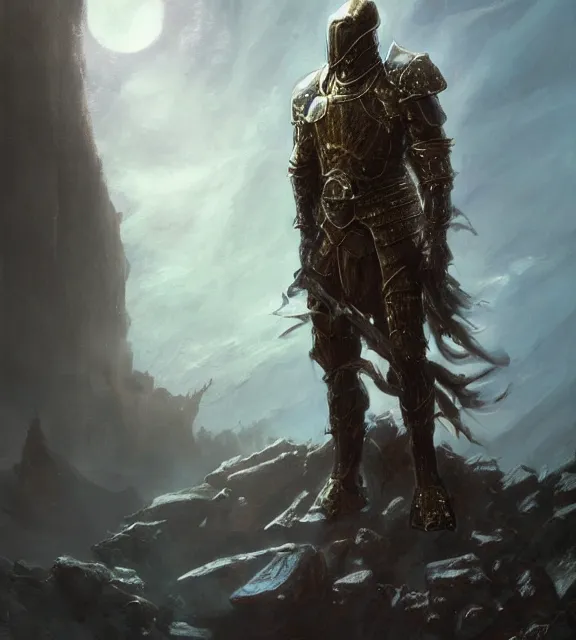 Image similar to solar knight in sun armor concept, beksinski, age of sigma art, frank franzetta, ruan jia, dark soul armor concept, trending on artstation, wayne barlowe, adrian smith fantasy art, elden ring art, the hobbit art, lord of the ring art, infinity blade armor