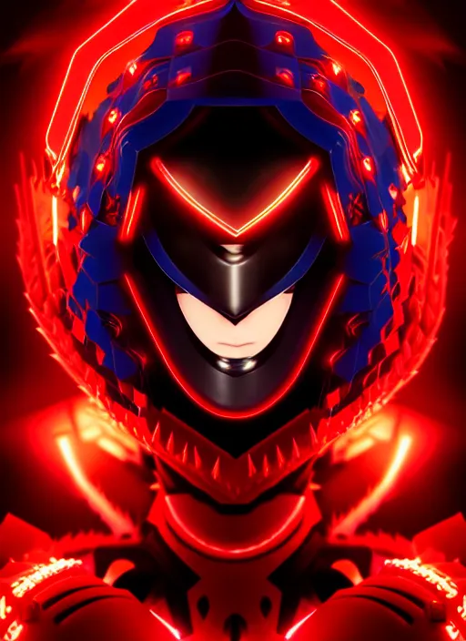 Prompt: a striking cinematic full body manga portrait of a long black haired masked male teenager wearing imposing red jagged spiked plate armour and glowing with raging powerful red energy by hirohiko araki and beeple, fine details, digital art, character concept art, volumetric lighting, cinematic light, photorealistic