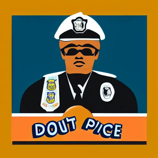 Image similar to “Donut police officer, digital art, 4k, award winning”