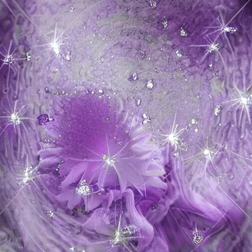 Prompt: crystethereal lavender atrium manipulation image layeredinfusion cybermonday lilac silver silver fuji image pastel lilac sparkle fuji surreal creations serene lilac sparkle grey lilac weeping sirens abstract image collage