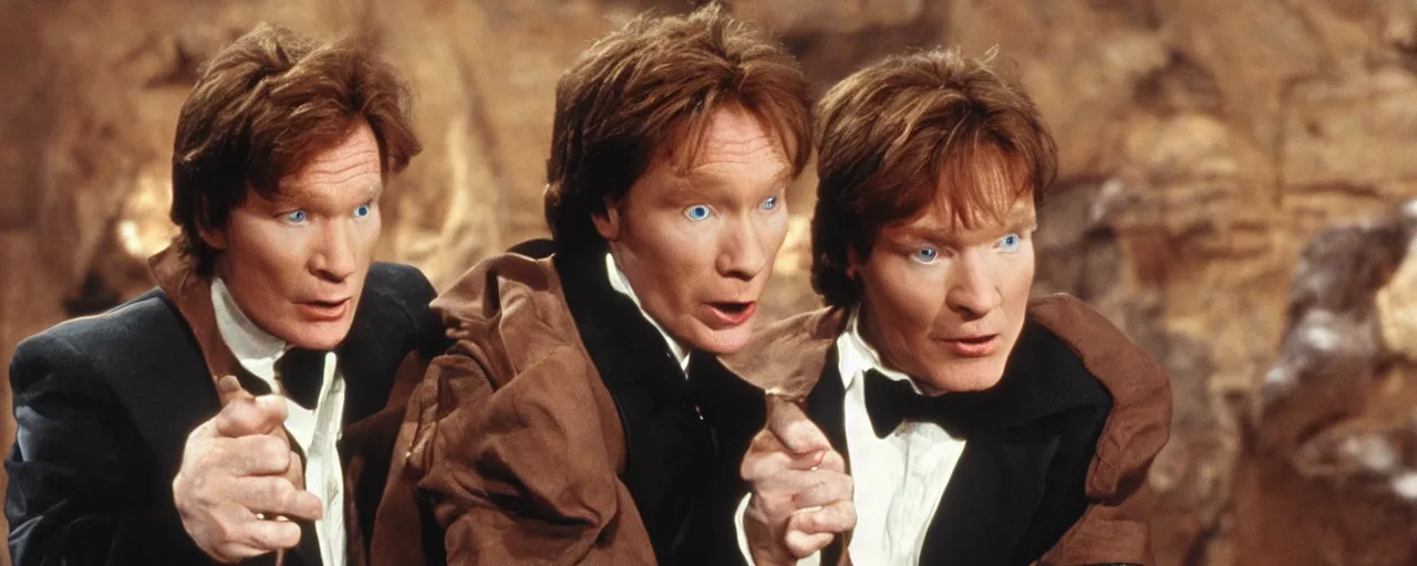 Image similar to conan obrien in star wars episode iv