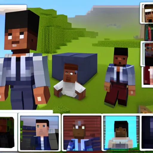 Image similar to in game screenshot of the hyperrealistic barack obama mod for minecraft