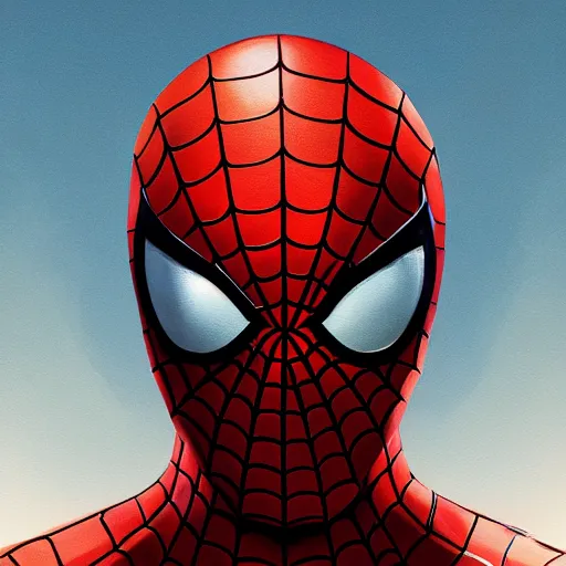 Image similar to face icon stylized minimalist spider - man, loftis, cory behance hd by jesper ejsing, by rhads, makoto shinkai and lois van baarle, ilya kuvshinov, rossdraws global illumination