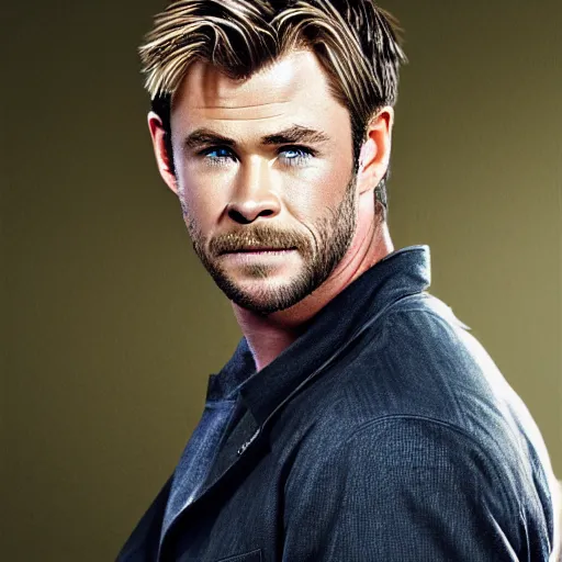 Image similar to Chris Hemsworth portrait