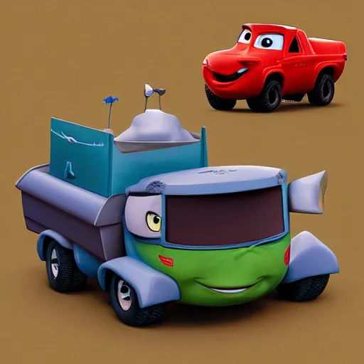 Image similar to very cute HIMARS, disney pixar Cars character concept artwork, 3d concept, in a rock chair, high detail iconic character for upcoming film