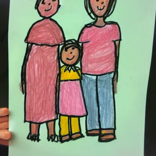 My happy family. My Family. Drawings. Pictures. Drawings ideas for kids.  Easy and simple.