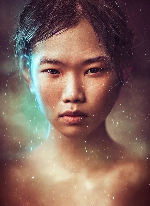 Image similar to cinematic shot epic portrait duiktut paguit, hyper realistic, mood lighting, fantasy, detailed face, highly detailed, super realistic, perfect lighting pixel sorting