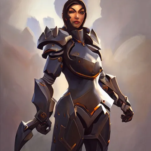 Prompt: greg manchess portrait painting of an armored dark female ironman as overwatch character, medium shot, asymmetrical, profile picture, organic painting, sunny day, matte painting, bold shapes, hard edges, street art, trending on artstation, by huang guangjian, gil elvgren, ruan jia, greg rutkowski, gaston bussiere