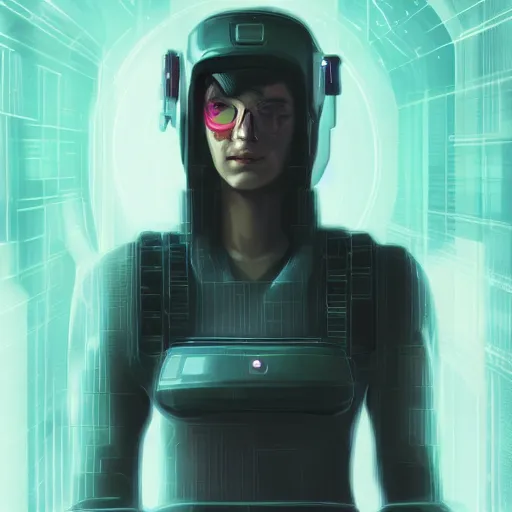 Prompt: portrait of a future cyberpunk character