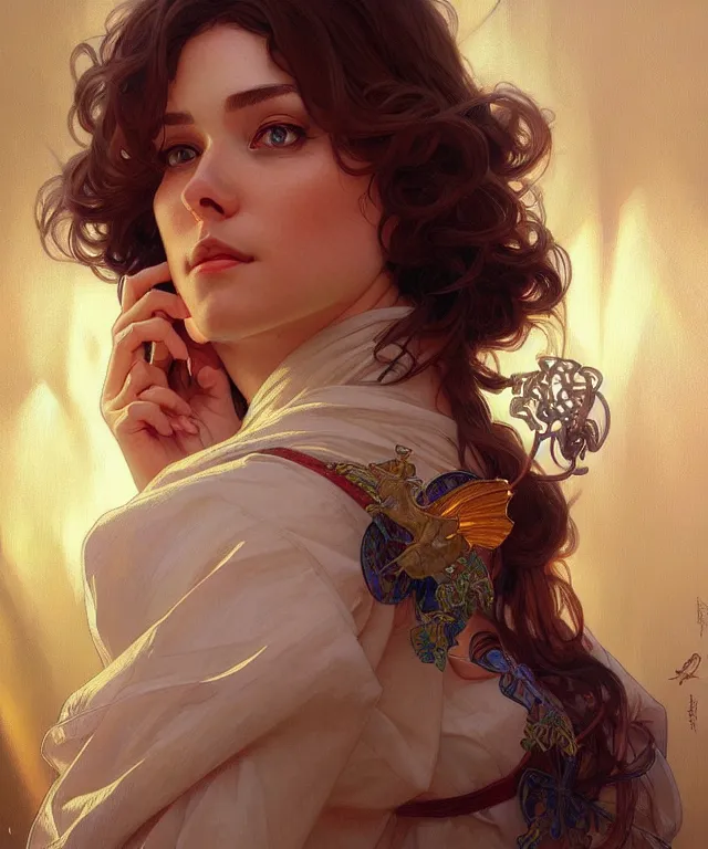 Image similar to a manipulative tele-evangelist, portrait, intricate, elegant, highly detailed, digital painting, artstation, concept art, smooth, sharp focus, illustration, art by artgerm and greg rutkowski and alphonse mucha