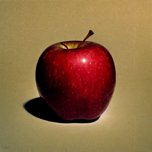 Prompt: still life of an apple, by Calarts