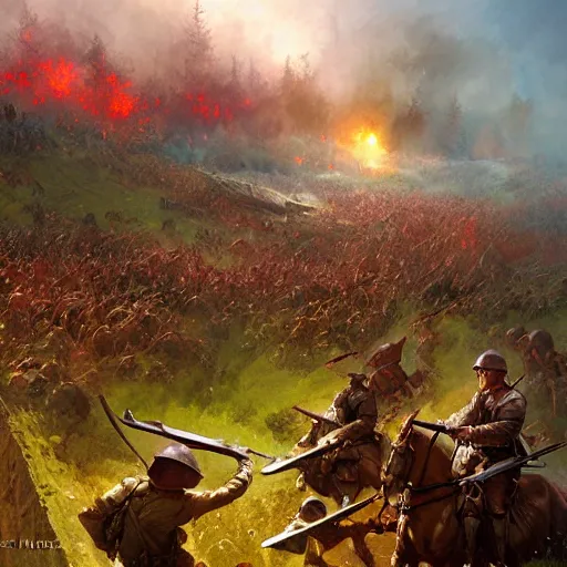 Image similar to the battle of Beaumont Hamel by Marc Simonetti