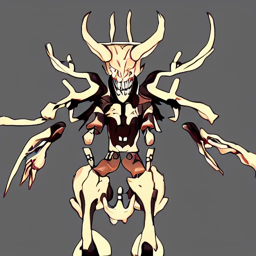 Prompt: demifiend from shin megami tensei iii nocturne in team fortress 2 style