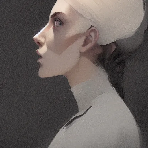 Prompt: a beautiful artwork side profile portrait of a witch by ilya kuvshinov and greg rutkowski, featured on artstation