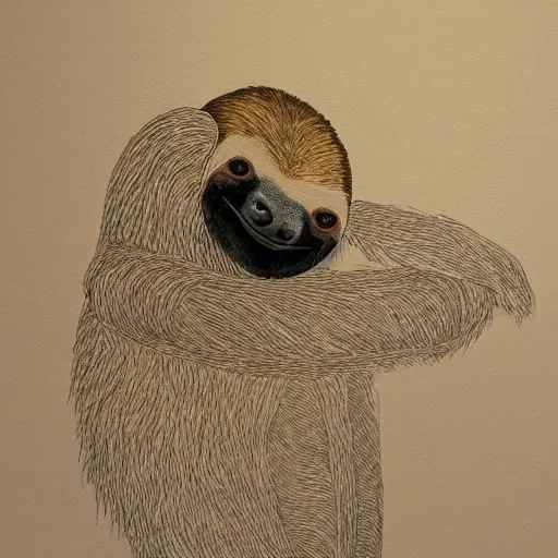 Image similar to sloth, intricate detail, conceptual art, soft light, dynamic