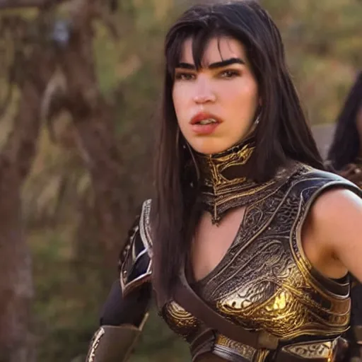 Image similar to still of dua lipa in xena