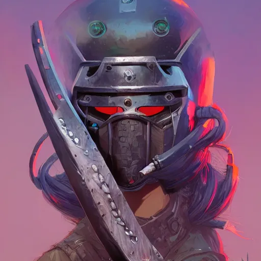 Image similar to cyberpunk viking helmet mask warrior goddess robot ninja fantasy, art gta 5 cover, official fanart behance hd artstation by jesper ejsing, by rhads, makoto shinkai and lois van baarle, ilya kuvshinov, ossdraws