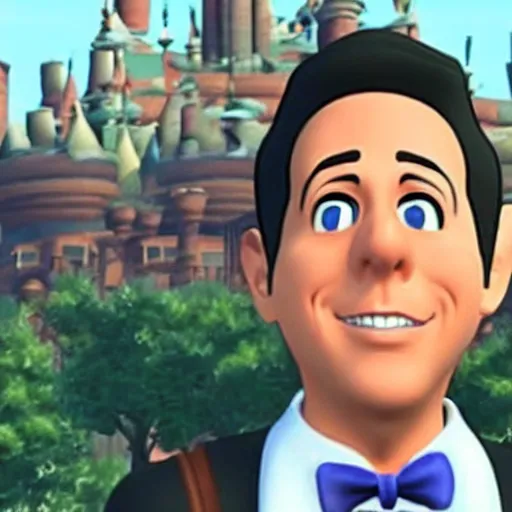 Prompt: jerry seinfeld in kingdom hearts