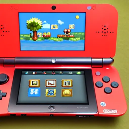 Image similar to nintendo 1 ds videogame console