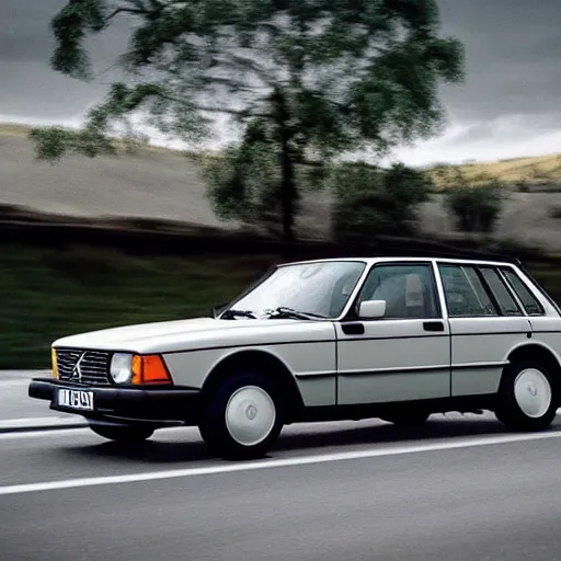 Image similar to Volvo 240D as designed by Ferrari, 4k, ultra hd, hyperrealistic, award-winning, exotic, utilitarian, improved