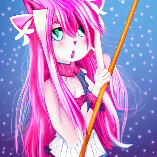 Pink Anime Cat Girl Wallpapers  Top Free Pink Anime Cat Girl Backgrounds   WallpaperAccess