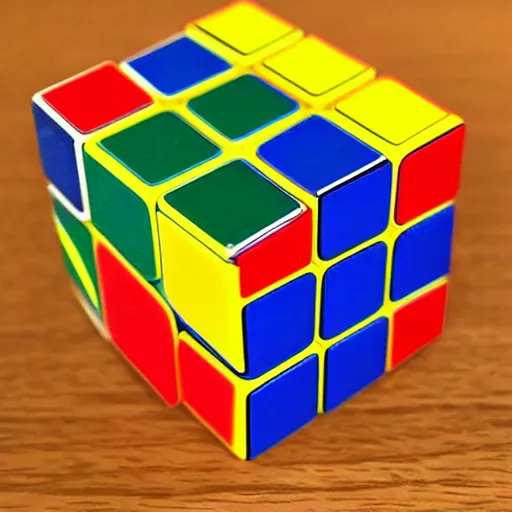 Image similar to a scrambled rubik ’ s cube