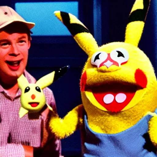 Image similar to pikachu in the muppet show