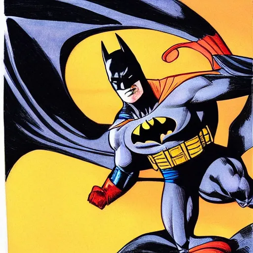 Image similar to Batman drawn by Bruce trimm