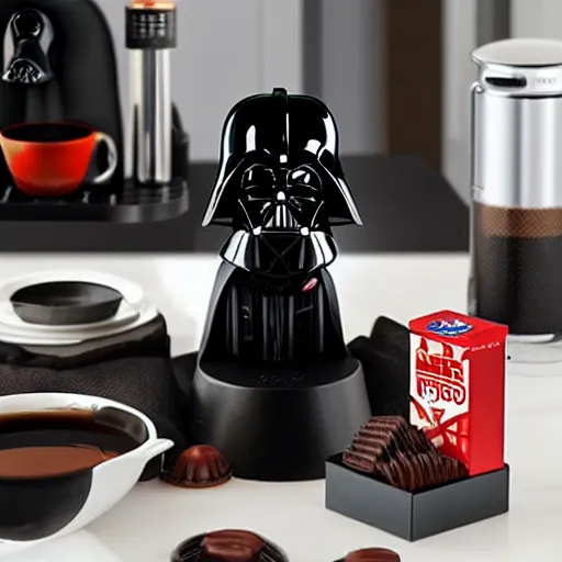 Prompt: darth vader nespresso machine