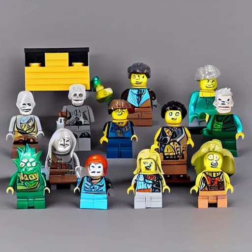 Image similar to rick and morty as lego