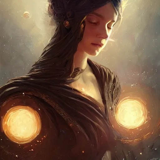 Image similar to the way is the harmony of the universe, fantasy, fantasy magic, dark light night, intricate, elegant, sharp focus, illustration, abstract composition, highly detailed, digital painting, matte, art by wlop and artgerm and greg rutkowski, graphic, masterpiece