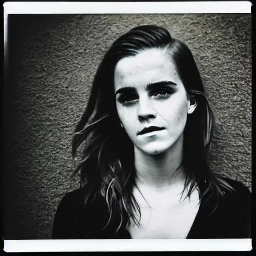 Prompt: Polaroid of Emma Watson by Terrence Malick